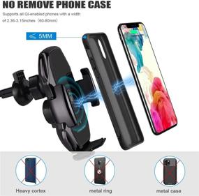 img 1 attached to 🔌 Ultimate Convenience: Touch-Sensing Automatic Retractable Clip Wireless Charger for iPhone Xs Max/XR/X/8/8Plus, Samsung S9/S8/Note 8 - Fast Charging Compatible