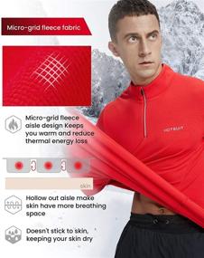 img 1 attached to Stay Cool and Stylish with HOTSUIT's Pullover Quarter Running Lightweight Men's Clothing