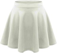 loxdonz casual stretch flared pleated skirts & skorts for girls' clothing logo