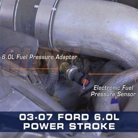 img 2 attached to 🛢️ GlowShift Fuel Pressure Sensor Adapter for 6.0L Ford F-250 F-350 Super Duty Power Stroke Diesel 2003-2007 - Easy Installation on Fuel Filter Housing - Includes O-Ring