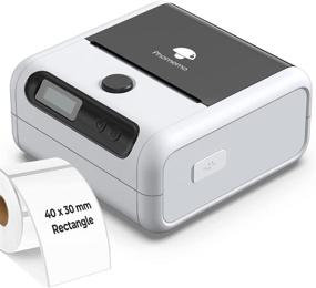 img 4 attached to 🏷️ Phomemo M200 Label Maker: Portable Thermal Barcode Printer for iOS &amp; Android, Ideal for Small Businesses, Address Labels, Retail, Images - White