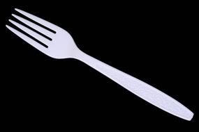 img 1 attached to Daxwell Plastic Forks, Heavyweight 🍴 White PS, A10001006 - Case of 1,000