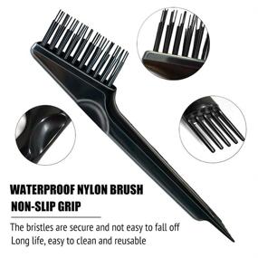 img 2 attached to 🧹 Black Hairbrush Cleaner Tool - Effortlessly Remove Hair and Debris, Perfect for Combs Cleaning