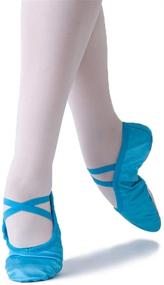 img 2 attached to 👯 Girls' Athletic Ballet Slipper Toddler Shoes