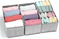 📦 hinotori closet drawer organizer bins 4 pack – storage basket dividers for clothes, underwear, socks – cloth container cubes for home organization, closet, shelves, dresser logo