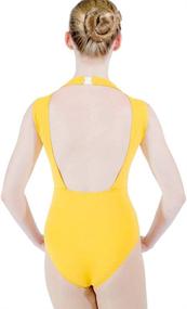 img 2 attached to Women's Ballet Dance Leotard with Lace Turtle Neck and Sleeveless Design by HDW DANCE