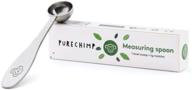 🍵 purechimp matcha tea scoop - precision 1 gram measuring spoon for premium matcha green tea - durable stainless steel design logo