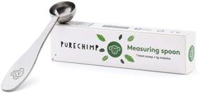 img 4 attached to 🍵 PureChimp Matcha Tea Scoop - Precision 1 Gram Measuring Spoon for Premium Matcha Green Tea - Durable Stainless Steel Design