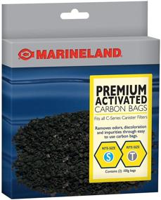 img 2 attached to 🐠 MarineLand PA11485 Carbon Bag Canister Filter, 4-Pack