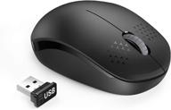 🖱️ seenda wireless mouse - noiseless click 2.4g cordless mice for laptop, pc, tablet, mac - black логотип