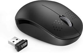 img 4 attached to 🖱️ seenda Wireless Mouse - Noiseless Click 2.4G Cordless Mice for Laptop, PC, Tablet, Mac - Black