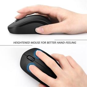 img 2 attached to 🖱️ seenda Wireless Mouse - Noiseless Click 2.4G Cordless Mice for Laptop, PC, Tablet, Mac - Black