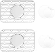 👜 edimens 2 packs wallet case air tag holder: secure apple airtags wallet case with screen protectors, white logo