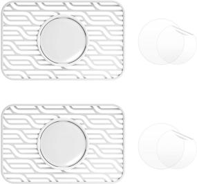 img 4 attached to 👜 EDIMENS 2 Packs Wallet Case Air Tag Holder: Secure Apple AirTags Wallet Case with Screen Protectors, White