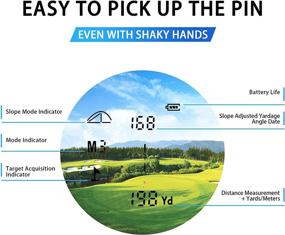 img 1 attached to ⛳ Advanced Golf Rangefinder: PEAKPULSE KC600AG with Slope Compensation, Flag Acquisition, Pulse Vibration, Fast Focus, 6X Magnification, Type C Charging & Continuous Scan