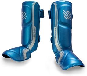 img 2 attached to 🥊 Sanabul Core Advanced Series: Ultimate Hook and Loop Strap Kickboxing Muay Thai MMA Shin Guards