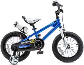 img 3 attached to 🚲 RoyalBaby Kids Bike Boys Girls Freestyle Bicycle with Training Wheels, Kickstand, and Multiple Size Options (12, 14, 16, 18, 20 inches) - Blue, Red, White, Pink, Green, Orange