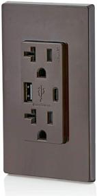 img 1 attached to Leviton T5833 B Charger Resistant Receptacle