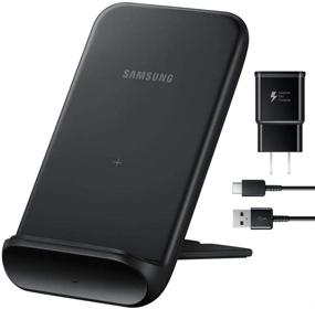 img 4 attached to 📱 Sleek and Versatile Samsung Official 2020 9W Convertible Wireless Fast Charging Stand in Black