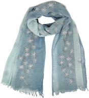 🧣 brisas women's woolen wrap boho acrylic women's accessories: a cozy blend of style and comfort logo