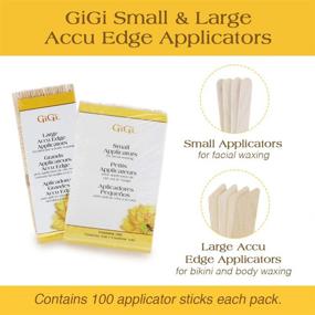 img 2 attached to 🖌️ Gigi Small and Large Accu Edge Applicators - Pack of 200 (100 Each)