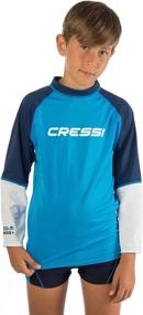 img 4 attached to 👕 Cressi Youth Long Sleeve Rash Guard - Ideal for Swimming, Surfing, Diving | Cressi Quality Since 1946