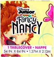 fancy nancy plastic table cover logo