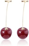 🍒 kakyoin cherry dangle earrings - perfect gifts for women and girls logo