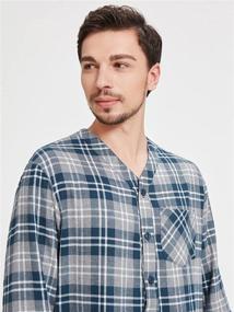 img 2 attached to 👚 SIORO Flannel Nightshirt: Premium Cotton Nightwear for Better Comfort and Style