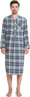 👚 sioro flannel nightshirt: premium cotton nightwear for better comfort and style logo