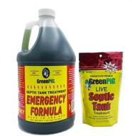 🚽 quick-acting emergency formula for septic tanks - green pig septic tank treatment effectively clears clogs, boosts performance, and restores leach lines and fields - 1 gallon logo