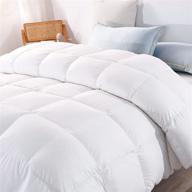 🛏️ harny winter all season oversized queen size comforter: soft quilted duvet insert with corner tabs, cooling summer technology, machine washable – warmth, style & convenience (98x98 inches) logo