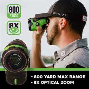 img 3 attached to Pro Vision Golf Rangefinder with Slope, 8X Zoom, 800 Yards - Waterproof Range 🏌️ Finder Golfing with 3 Modes, Adjustable Lens - Golf Distance Yardage Device: BACK 2 BASICS GOLF