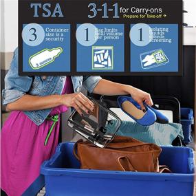 img 3 attached to 🧳 TSA Approved Clear Travel Toiletry Bag with Zippers - Quart Size Carry-on Travel Accessories for Men and Women (2 Pack)