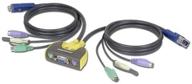 💻 iogear 2-port miniview micro ps/2 audio kvm switch with cables - enhanced connectivity for efficient control logo