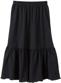 img 1 attached to UNACOO Ruffle Stripes Girls' 👗 Skirts & Skorts with Elastic Waistband