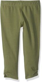 img 1 attached to 👖 Stylish Gymboree Girls' Side Cinched Capri Legging: Comfortable and Trendy Bottoms for Active Girls