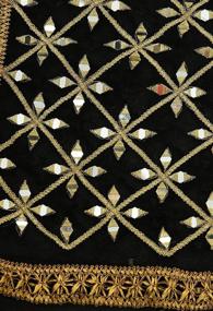 img 1 attached to Lagi Womans Gold Embroidered Dupatta