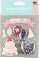 🎂 jolee's boutique themed ornate stickers: delightful sweet 16 decorations logo