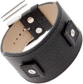 img 4 attached to 👑 Exquisite Gilden Textured Calfskin Leather Bracelet: An Elegant Accessory for All Occasions