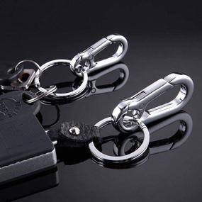 img 3 attached to GIYOMI Carabiner Keyring Keychain Organizer