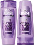 💆 l'oreal paris elvive volume filler thickening shampoo and conditioner set - boost hair volume with 12.6 ounce each logo