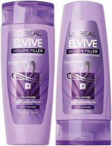 img 1 attached to 💆 L'Oreal Paris Elvive Volume Filler Thickening Shampoo and Conditioner Set - Boost Hair Volume with 12.6 Ounce Each