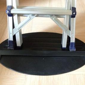 img 1 attached to Enhance Ladder Safety with Extension Ladder Mat - Non-Slip, Anti-Skid, and Floor Protecting Rubber Mat