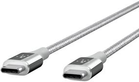 img 3 attached to 🔌 Enhanced Belkin MIXIT DuraTek Kevlar USB-C (USB Type C) to USB-C Cable, 4 Feet (Silver)