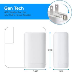 img 3 attached to ⚡️ 65W Быстрая Зарядка с Несколькими Портами, Технологией GaN Fast и Складными Штырьками – Совместима с Устройствами с Портом USB A/Type C (iPhone 12, iPad Pro, MacBook Air) – Заряжает 3 Устройства Одновременно