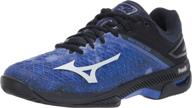 🎾 unleash your performance with mizuno exceed tennis violet blue ind men's shoes and athletic gear logo