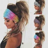 👧 olbye wide boho headband headwrap - stylish & nonslip hair accessories for women and girls 3pcs logo