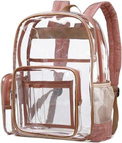 img 4 attached to Cambond Clear Backpacks - Reinforced Transparent Bags