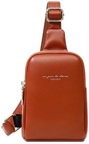 img 4 attached to 🎒 AomiduoLeather Backpack: The Perfect Multipurpose Crossbody Shoulder Women's Handbags & Wallets Combo